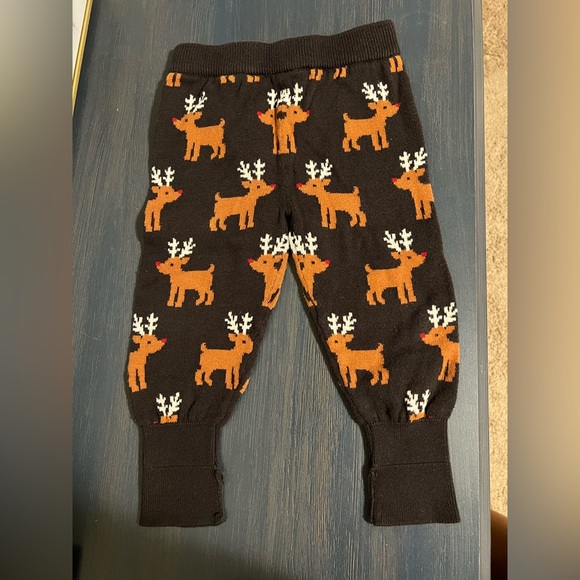 Christmas Knitted Jumper / Cardigan Sweater / Reindeer Tights - Picture 5 of 6